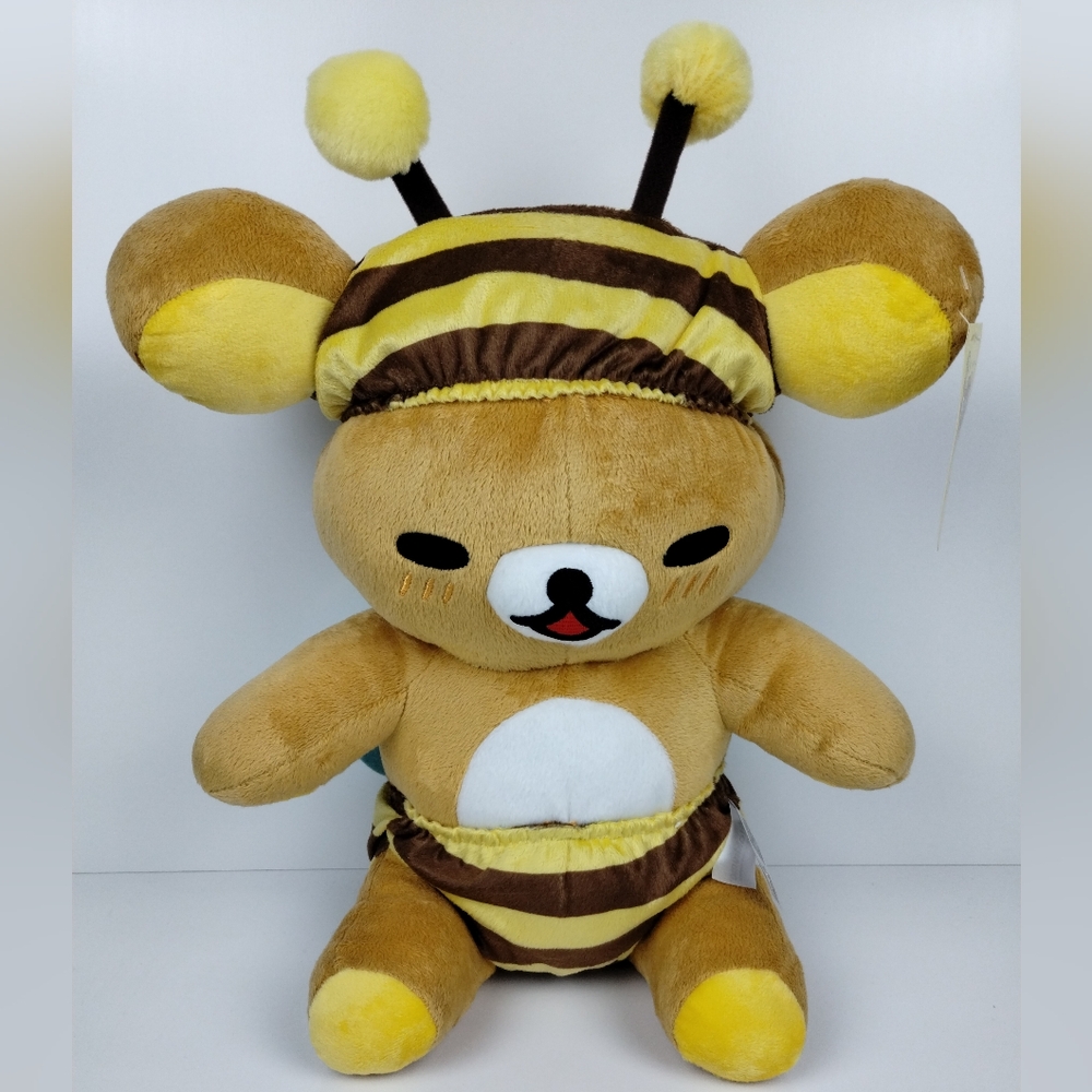 Rilakkuma Honey Bee Plush 16” Laydown San-X Official With Tags Cute Bear Toy